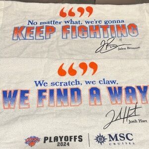 NY KNICKS Playoffs 2024 Motivational Rally Towels set of 2!